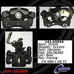 Centric parts 141.45554 rear left rebuilt caliper with hardware