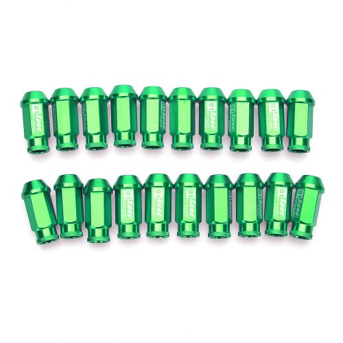 Racing d1 spec jdm green 20 pcs wheel lug nuts for toyota honda ford