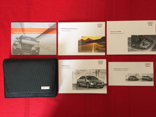 2009 audi a4 factory owners manual set and case