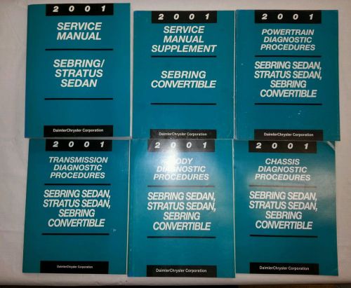 2001 dodge stratus/ chrysler sebring sedan and convertible fsm&#039;s ( 6 manuals )