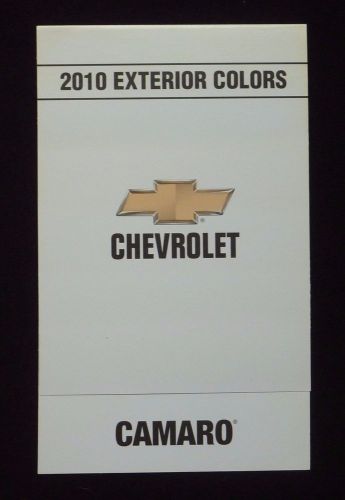 2010 chevrolet camaro exterior colors paint chips brochure~chevy sales dealer