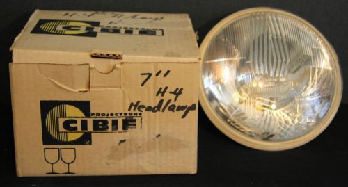 Vintage cibie h4 high low beam 7&#034; new 66 70 059 part number rally replacement