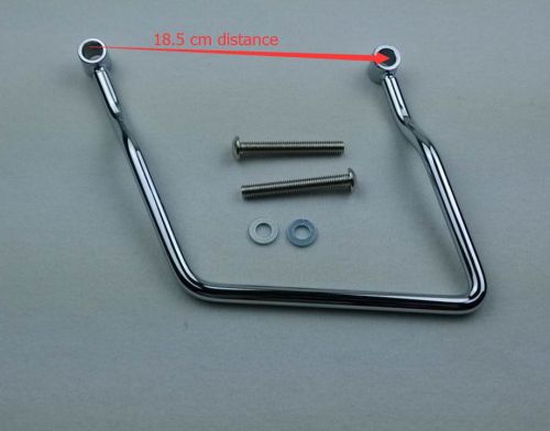 Kawasaki mean streak vn motorcycle steel saddle bag support bars mounts bracket