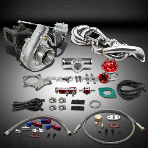 T04 .63ar 400+hp 8pc turbo charger+manifold kit for rb20/rb25 gts r31/r32/r33