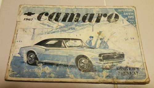 1967 camaro original owners manual first edition