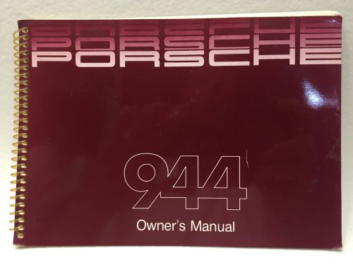 1985 porsche 944 owner&#039;s manual 85 owners book w426042751