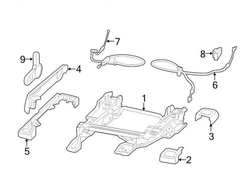 Chrysler oem jeep seat track cover 1um41dx9aa image 2