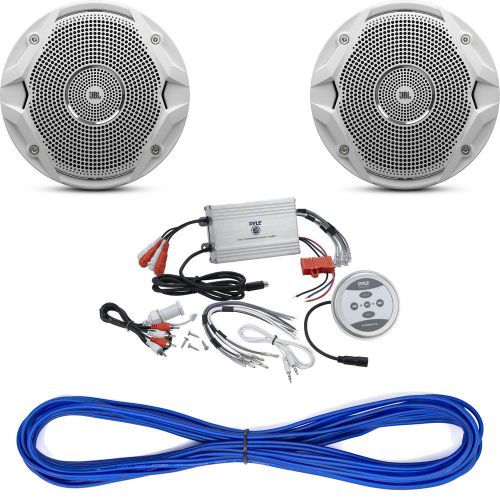 1200w marine 4 channel amplifier,jbl 6.5&#034; 150w marine speakers,50ft speaker wire