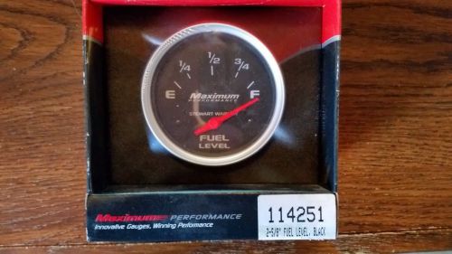 New stewart warner electrical fuel level gauge 2-5/8&#034; black 114251 free shipping