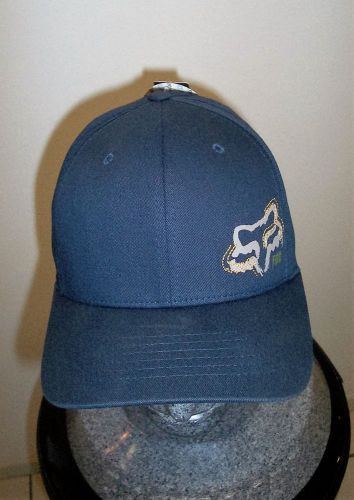 Dark blue fox hat cap