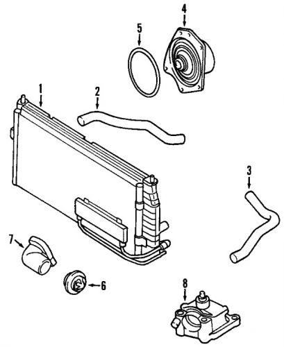 Chrysler\dodge 5017183ab genuine oem water outlet