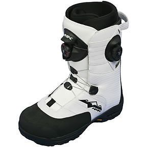 New hmk team focus boa winter snowmobile boots, white, us-5