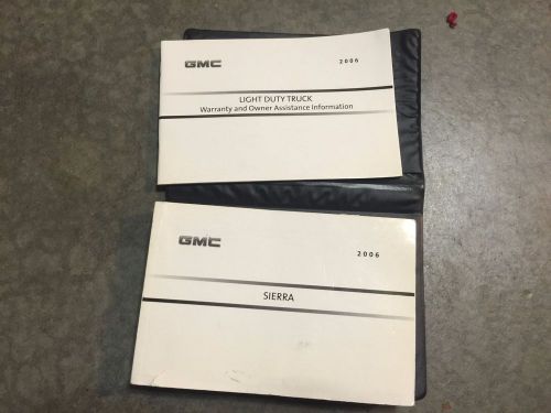 2006 gmc sierra owners manual original oem great condition