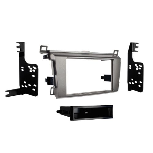 1din iso radioblende frame mounting kit for toyota rav4 rav 4 from 2013 gray