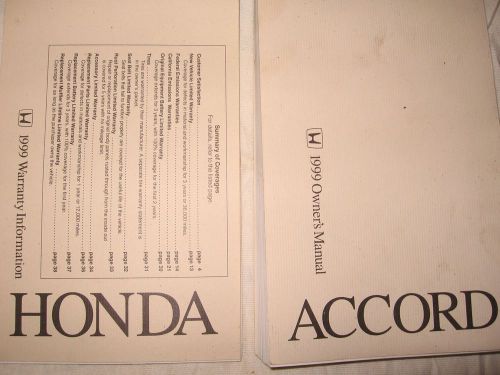 1999 honda accord owners manual