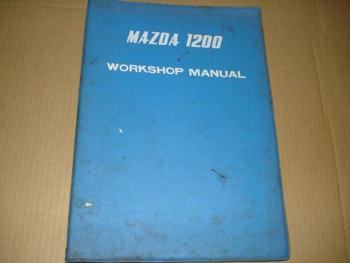 1970 mazda 1200 workshop manual