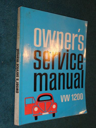 1966 &amp; prior volkswagen 1200 bug / beetle shop manual / printed in germany &#039;66