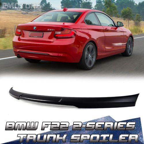 Painted m235i 220d bmw 2-series f22 2dr m4 style rear trunk spoiler 2016