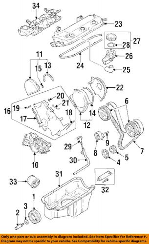 Mitsubishi oem 92-94 montero 3.0l-v6 engine-oil tube md141943