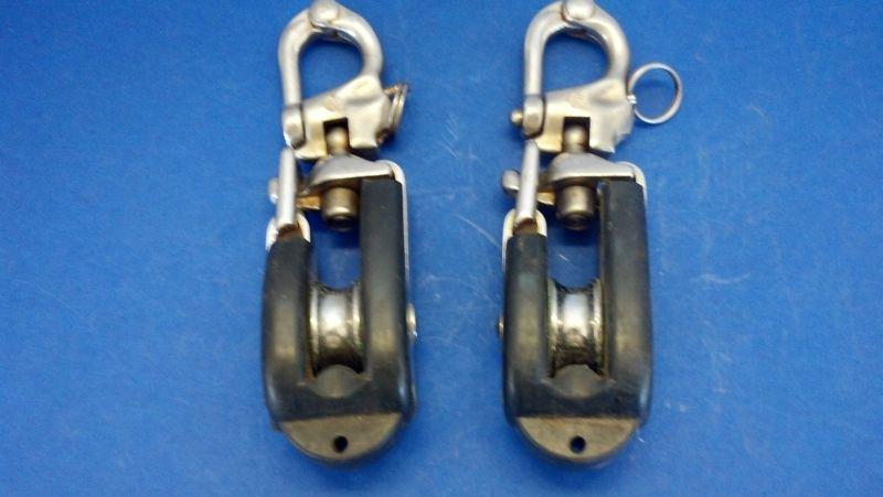 Merriman trunioned snatch blocks pair