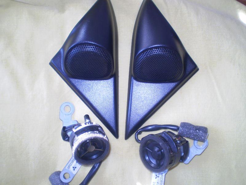 Jdm mitsubishi galant ea legnum vr4 oem inside mirror trim delta tweeter covers