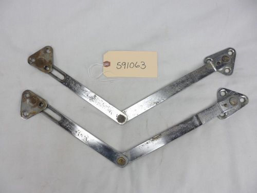 1959 1960 chevy el camino wagon tailgate supports / brackets l&amp;r oem