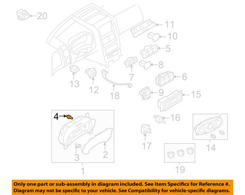 Ford oem 06-10 explorer cluster switches-bulb 6l2z13466a