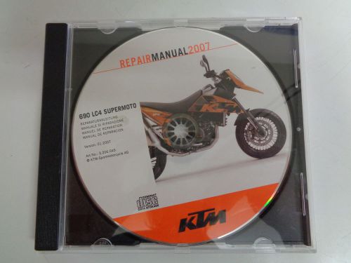 2007 ktm 690 lc4 supermoto motorcycle repair service shop manual new disc