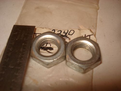 Hard top mount, rear hold down anchor jam nut, pair.  56-75 corvette