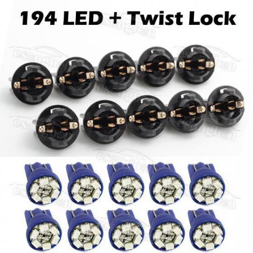 10xpc168 13mm twist lock instrument panel cluster light bulb odometer for chevy