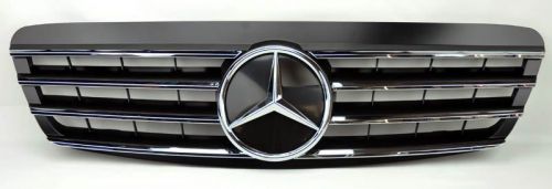 Mercedes s class w220 00-02 front hood sport black chrome grill grille