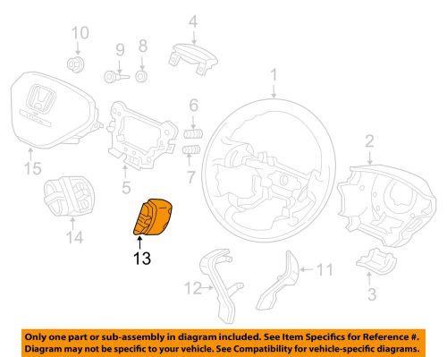 Honda oem 2005 pilot steering wheel-cruise switch 36770s9va11zc