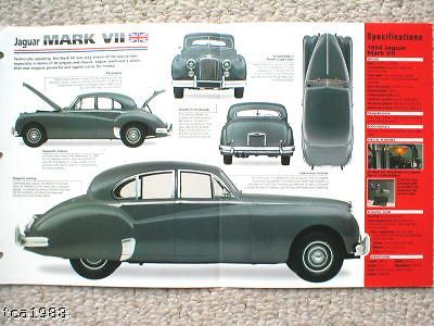 Jaguar mark vii 7 imp brochure: 1953,1954,1955,