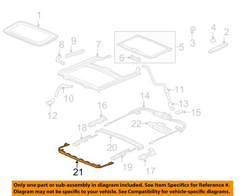 Honda oem 06-11 civic-sunroof wind deflector 70500snaa01