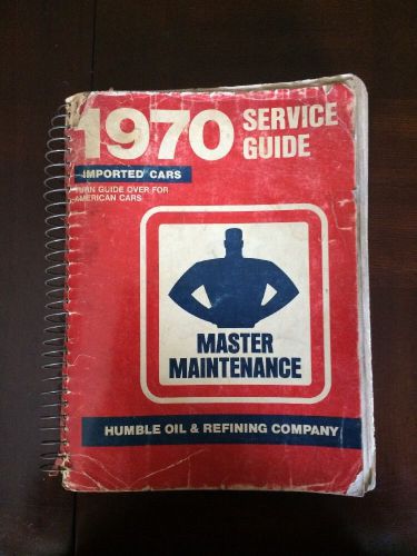 1970 master maintenence vintage automotive service guide repair manual guide oil