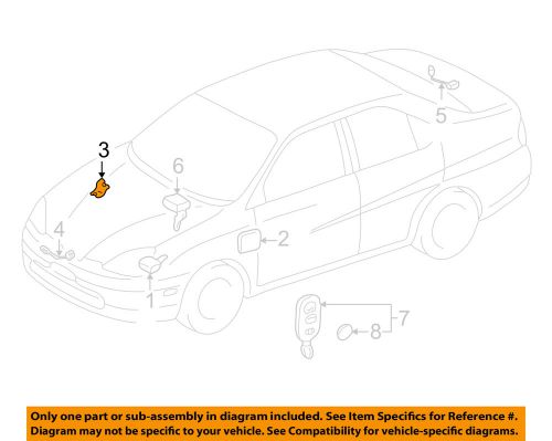 Toyota oem 01-03 prius anti-theft-horn 8651047010