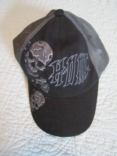 Harley-davidson men&#039;s trucker cap new black label skull