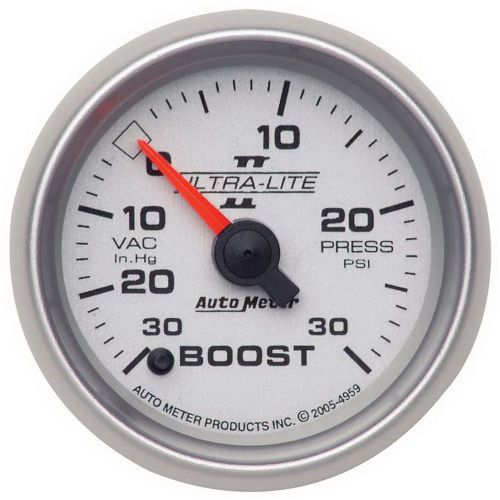 Auto meter 4959 ultra-lite ii; electric boost/vacuum gauge