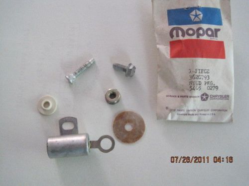 Dodge&amp;plymouth nos squareback alternator capacitor/insulator package