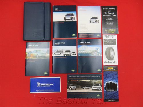 2007 land rover lr3 owners manual with case