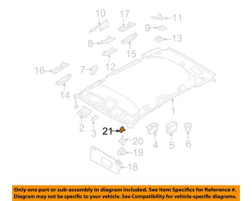 Bmw oem 07-13 x5 interior-roof-adapter clip 07146958461