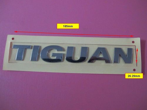 Chrome tiguan rear trunk emblem badge logo sticker for vw tiguan