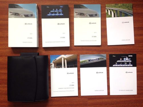 2013 13 lexus ct 200h owner&#039;s manual and navigation guide books set ct200h oem