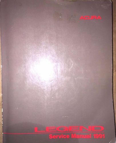 1991 acura legend oem service manual