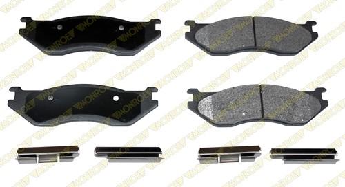 Monroe fx966 brake pad or shoe, front-monroe prosolution semi-metallic brake pad