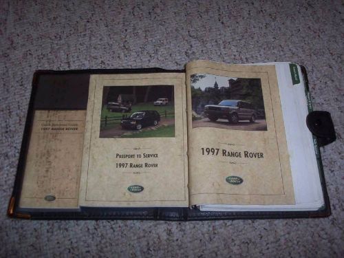 1997 land rover range rover owner owner&#039;s user manual se 4.0 hse 4.6 v8 4wd