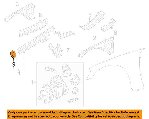 Chrysler oem fender-bumper bracket left 5065269ab