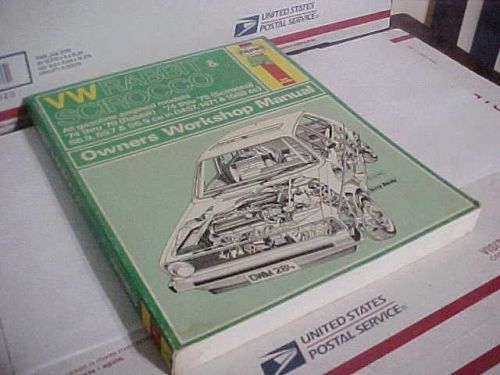 1974-1979 vw rabbit 1974-1978  scirocco service manual workshop book