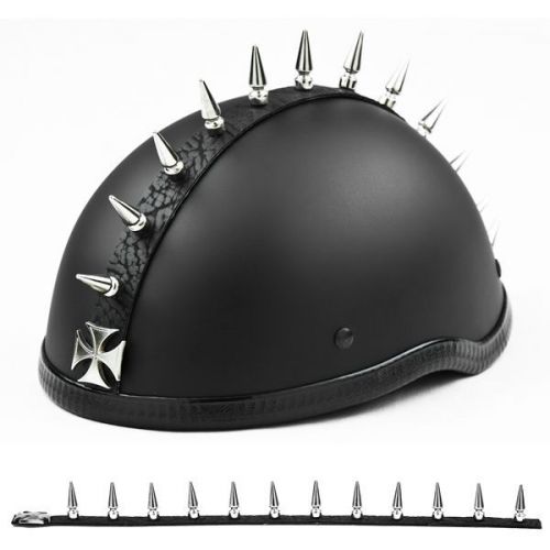 Buy Spike Strip Mohawk - 1037 Maltese Cross Strip MOTORCYCLE HELMET NOT