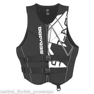 2x package sea doo men&#039;s freedom pfd / life vest black/white l sorochty23